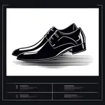 pointy black dress shoes image